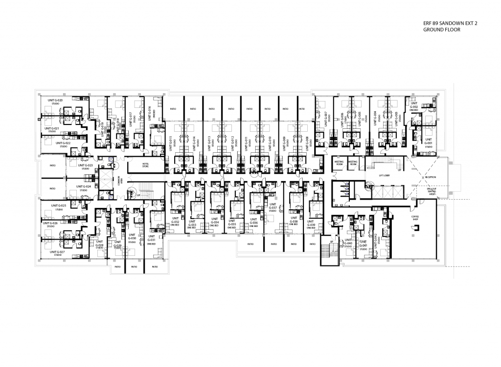 2018-1881 Erf 89 Sandown - SAB REV64 - Sheet - S-201 - GROUND FLOOR PLAN