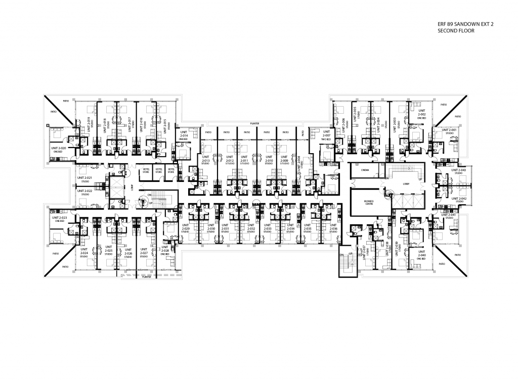 2018-1881 Erf 89 Sandown - SAB REV64 - Sheet - S-203 - SECOND FLOOR PLAN