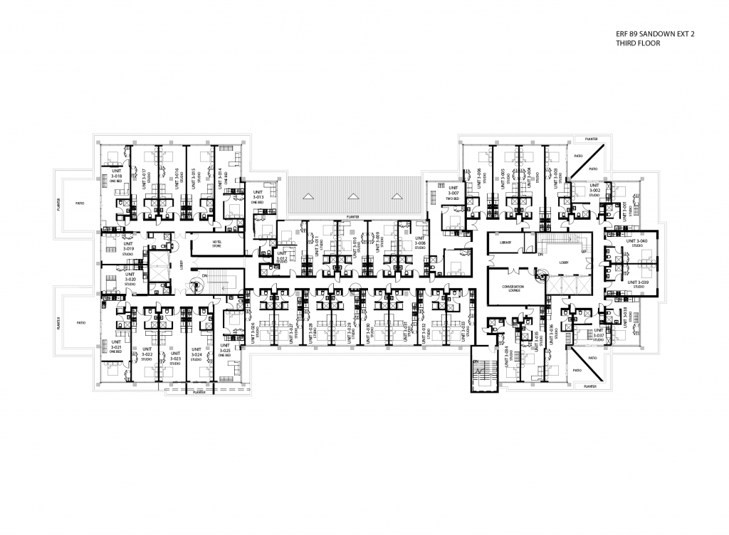 2018-1881 Erf 89 Sandown - SAB REV64 - Sheet - S-204 - THIRD FLOOR PLAN